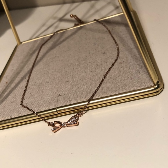 Kate Spade Rose Gold Bowtie Necklace - Picture 4 of 6